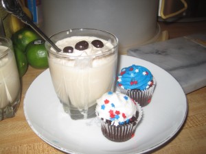 Infused cupcakes and mocha shake