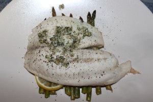 Steamed Tilapia w/ Asparagus - Food, Fun, Whatever