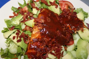 BBQ Salmon Salad - Food, Fun, Whatever !!